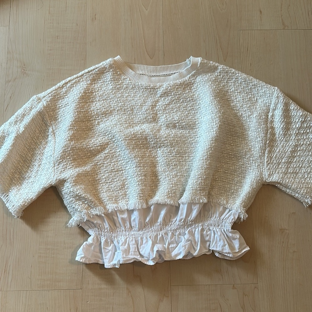 Maeve Tweed Ruffle Twofer Blouse - Picture 5 of 7